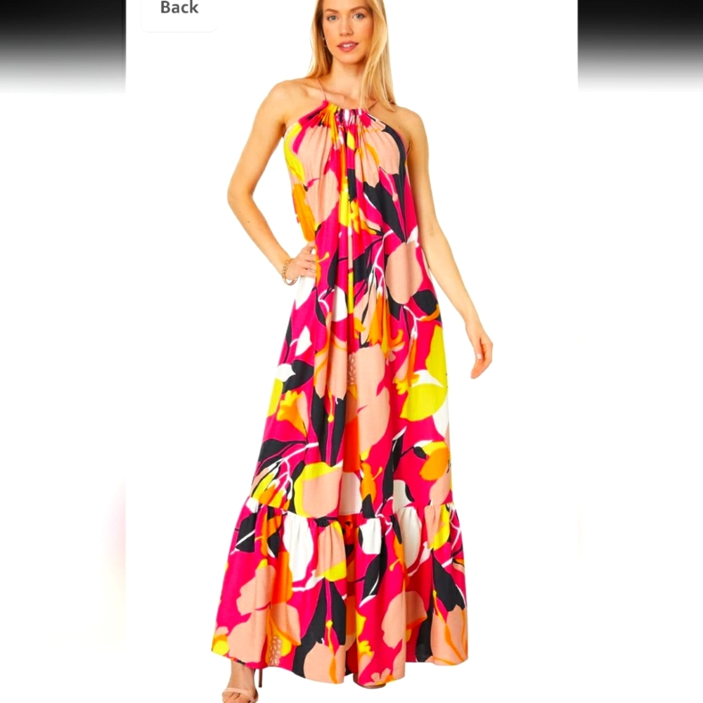 Ted Baker Ikella abstract-print dress. Size 0.